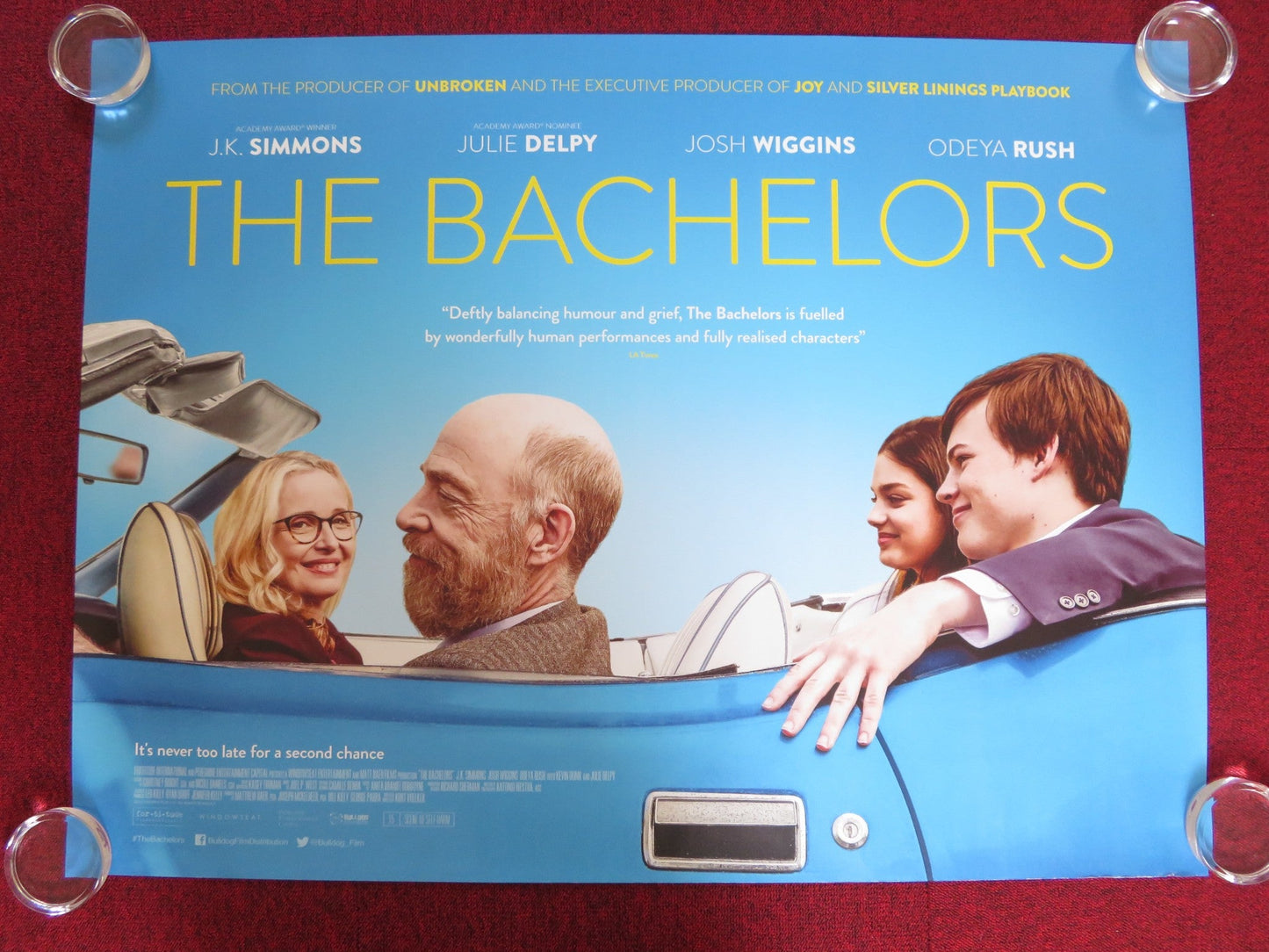 THE BACHELORS UK QUAD ROLLED POSTER J. K. SIMMONS JOHN WIGGINS 2017 Rendezvous Cinema Movie posters