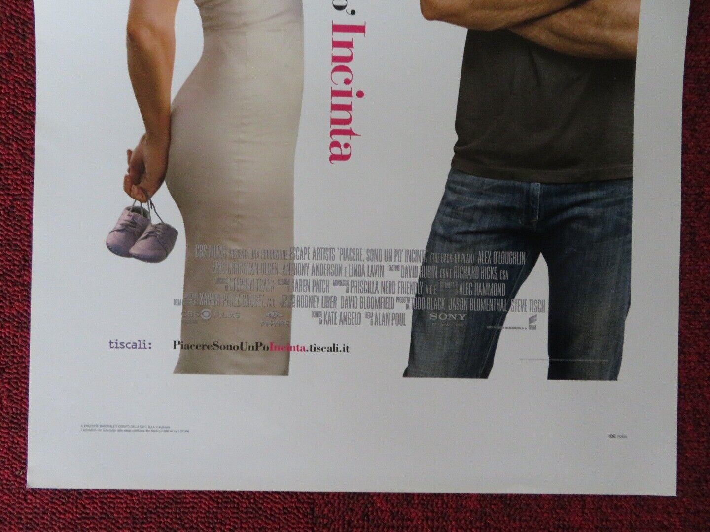 THE BACK-UP PLAN ITALIAN LOCANDINA (27.5"x13") POSTER JENNIFER LOPEZ 2010 - Rendezvous Cinema