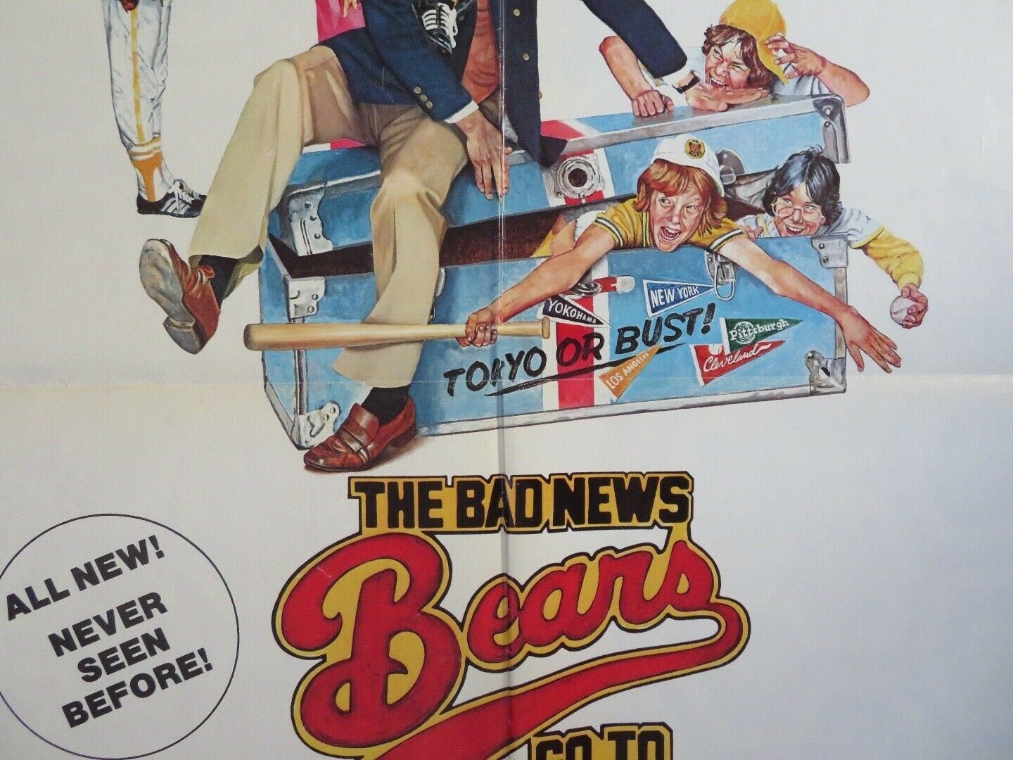THE BAD NEWS BEARS GO TO JAPAN US ONE SHEET POSTER TONY CURTIS 1978 Movie posters
