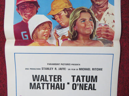 THE BAD NEWS BEARS ITALIAN LOCANDINA POSTER WALTER MATTHAU TATUM O'NEAL 1977 Rendezvous Cinema Movie posters