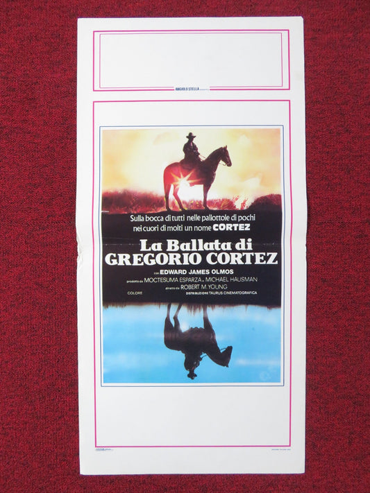 THE BALLAD OF GREGORIO CORTEZ ITALIAN LOCANDINA POSTER EDWARD JAMES 1984 Rendezvous Cinema Movie posters