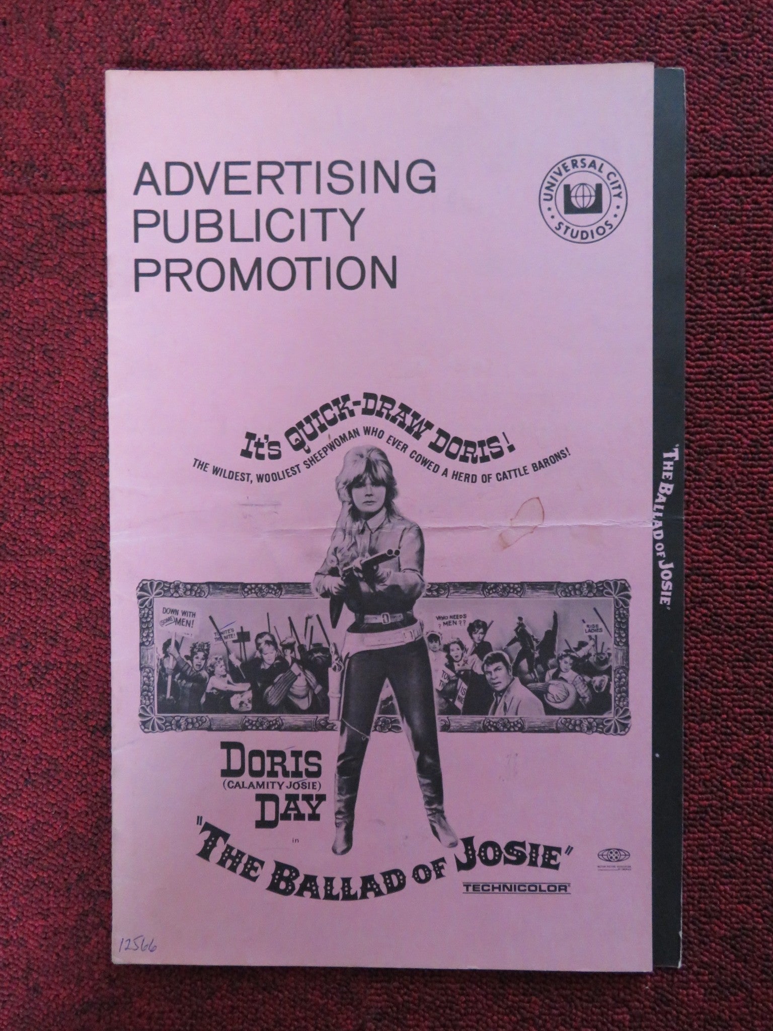 THE BALLAD OF JOSIE - PRESSBOOK UNCUT UNIVERSAL CITY STUDIOS DORIS DAY 1967 Rendezvous Cinema Movie posters