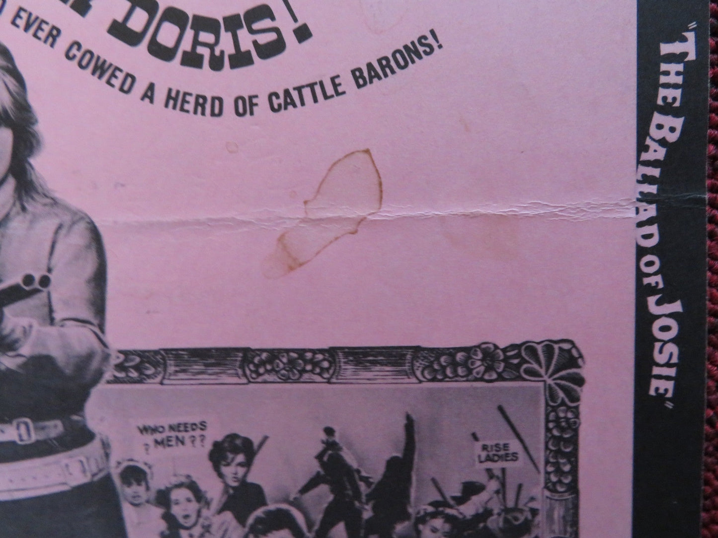 THE BALLAD OF JOSIE - PRESSBOOK UNCUT UNIVERSAL CITY STUDIOS DORIS DAY 1967 Rendezvous Cinema Movie posters