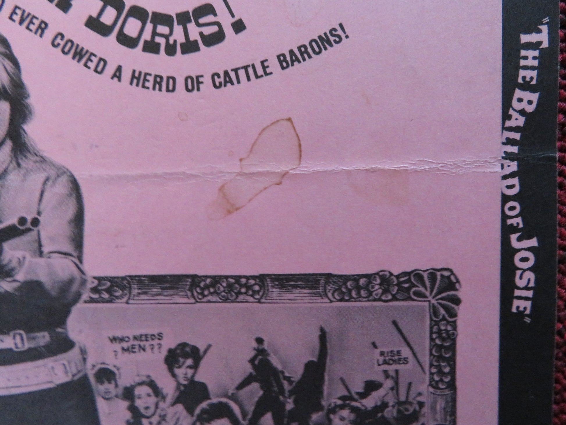 THE BALLAD OF JOSIE - PRESSBOOK UNCUT UNIVERSAL CITY STUDIOS DORIS DAY 1967 Rendezvous Cinema Movie posters