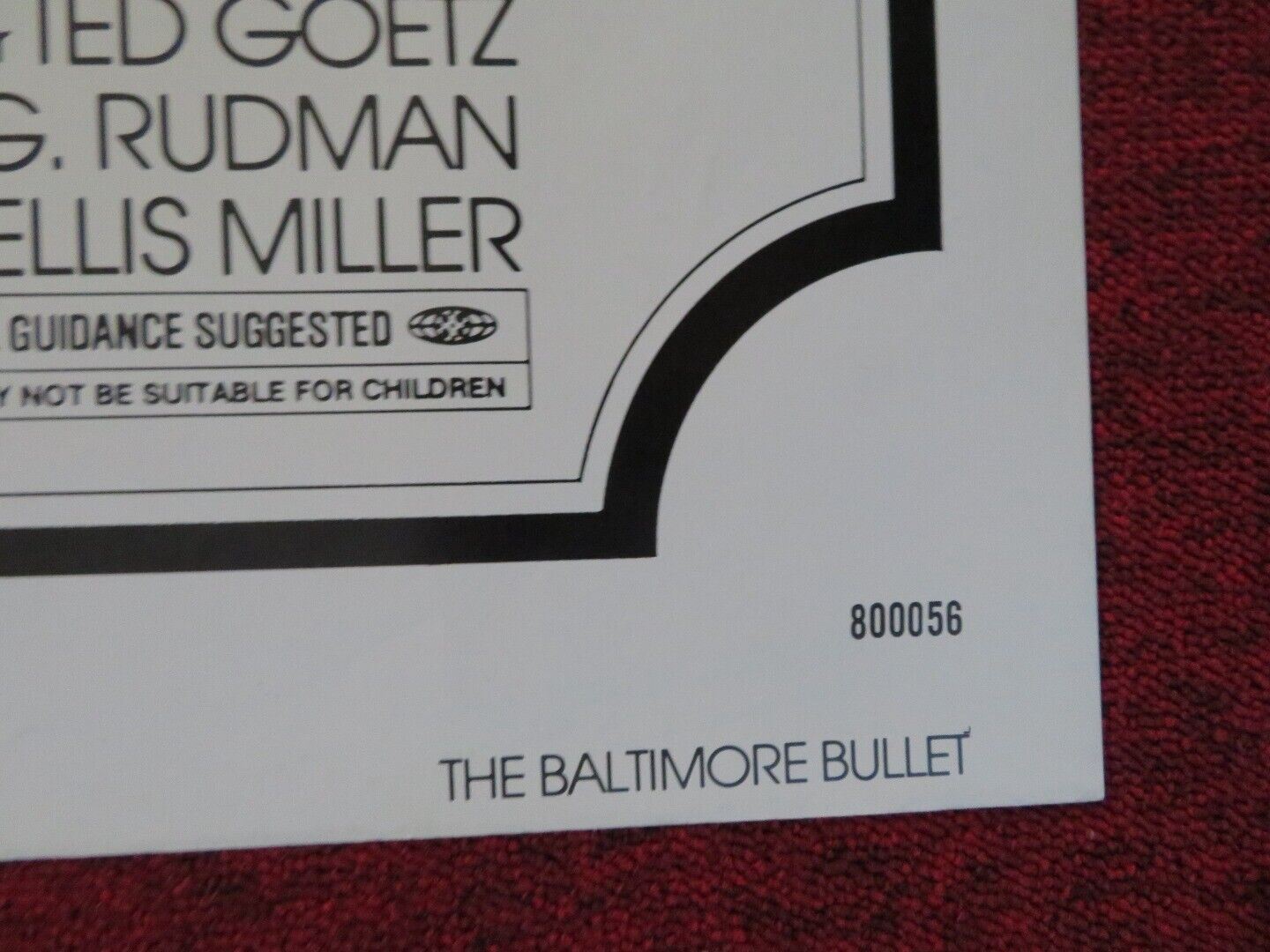 THE BALTIMORE BULL FOLDED US ONE SHEET POSTER JAMES COBURN OMAR SHARIF 1980 Movie posters