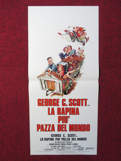 THE BANK SHOT ITALIAN LOCANDINA POSTER GEORGE C. SCOTT JOANNA CASSIDY 1974 Rendezvous Cinema Movie posters