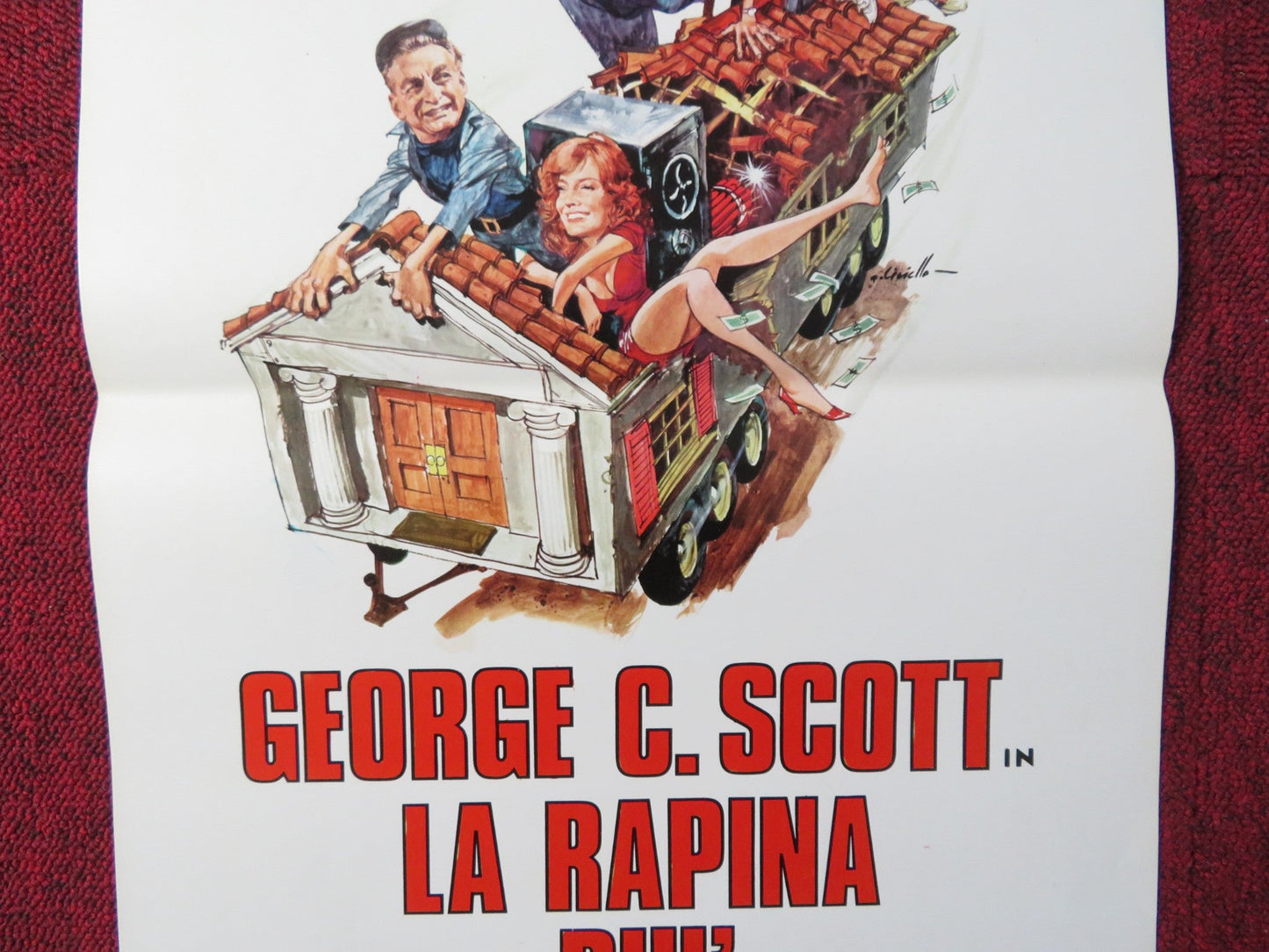 THE BANK SHOT ITALIAN LOCANDINA POSTER GEORGE C. SCOTT JOANNA CASSIDY 1974 Rendezvous Cinema Movie posters