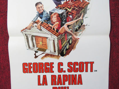 THE BANK SHOT ITALIAN LOCANDINA POSTER GEORGE C. SCOTT JOANNA CASSIDY 1974 Rendezvous Cinema Movie posters