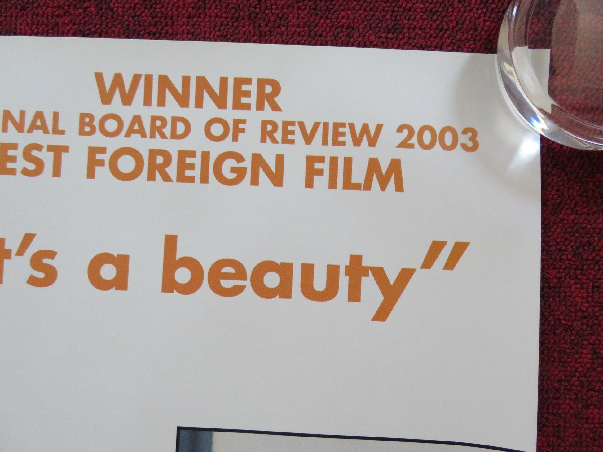 THE BARBARIAN INVASIONS UK QUAD (30"x 40") ROLLED POSTER REMY GIRARD 2003 Rendezvous Cinema Movie posters
