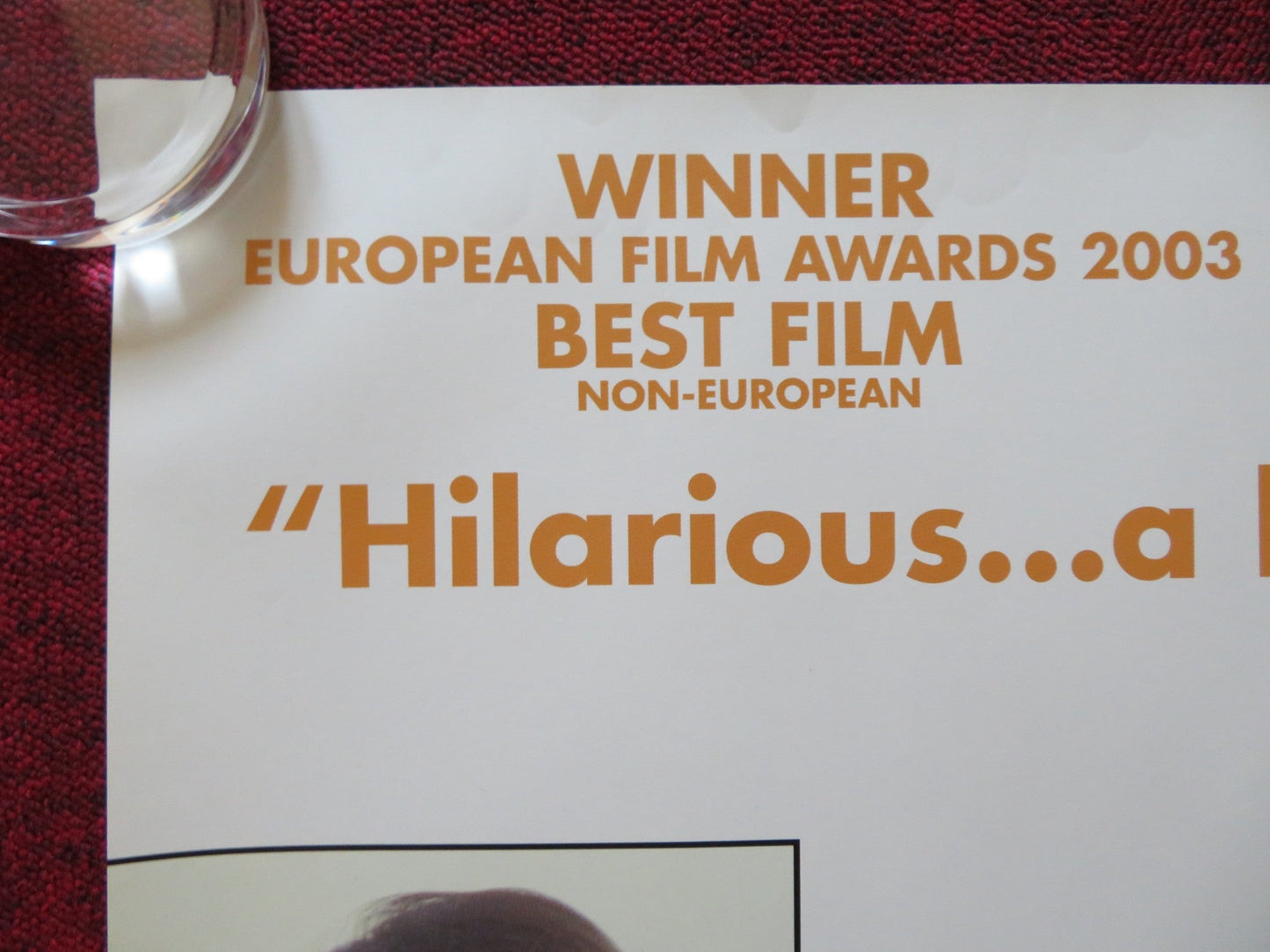 THE BARBARIAN INVASIONS UK QUAD (30"x 40") ROLLED POSTER REMY GIRARD 2003 Rendezvous Cinema Movie posters