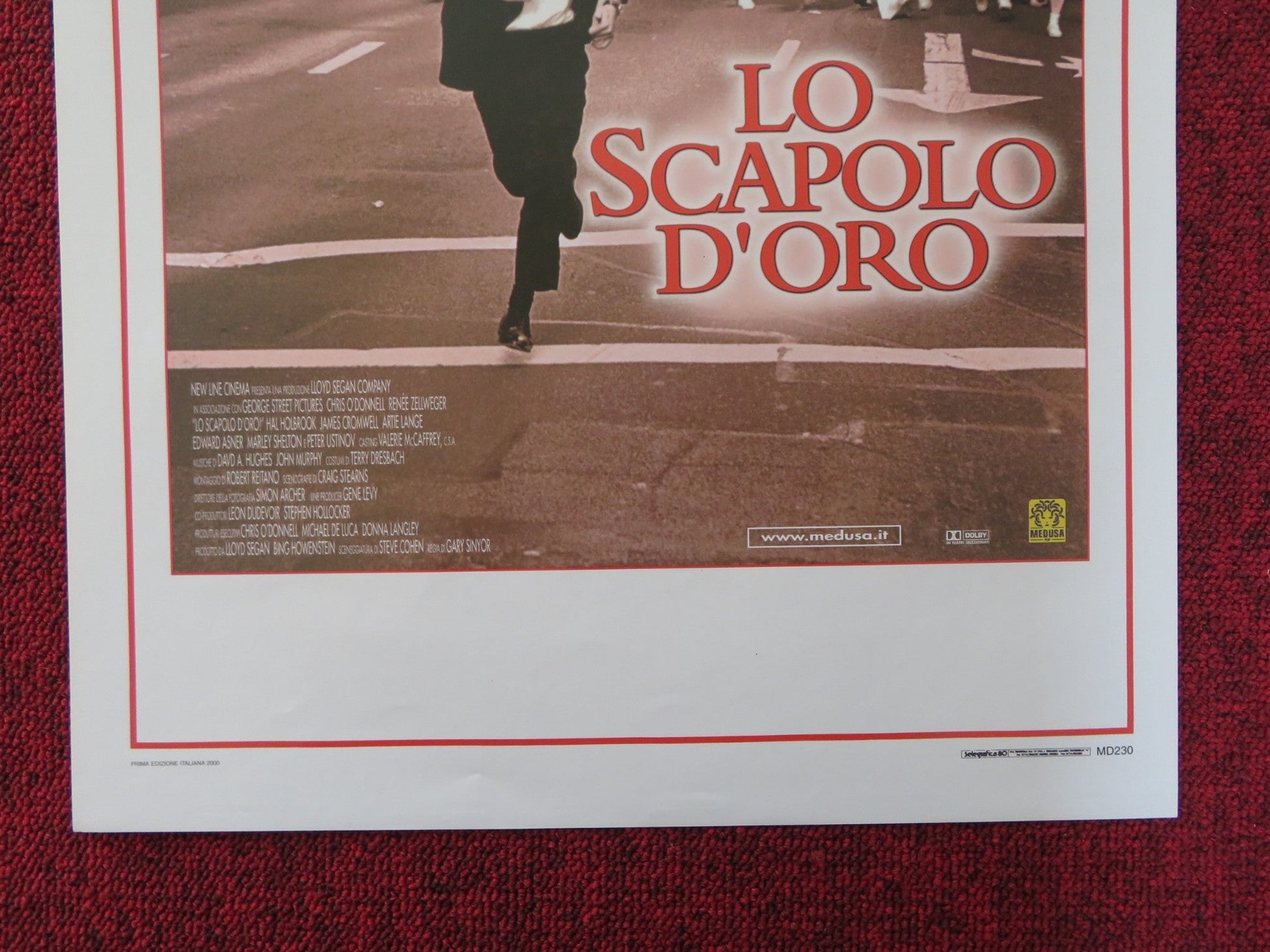 THE BATCHELOR ITALIAN LOCANDINA POSTER CHRIS O'DONNELL RENEE ZELLWEGER 1999 Rendezvous Cinema Movie posters