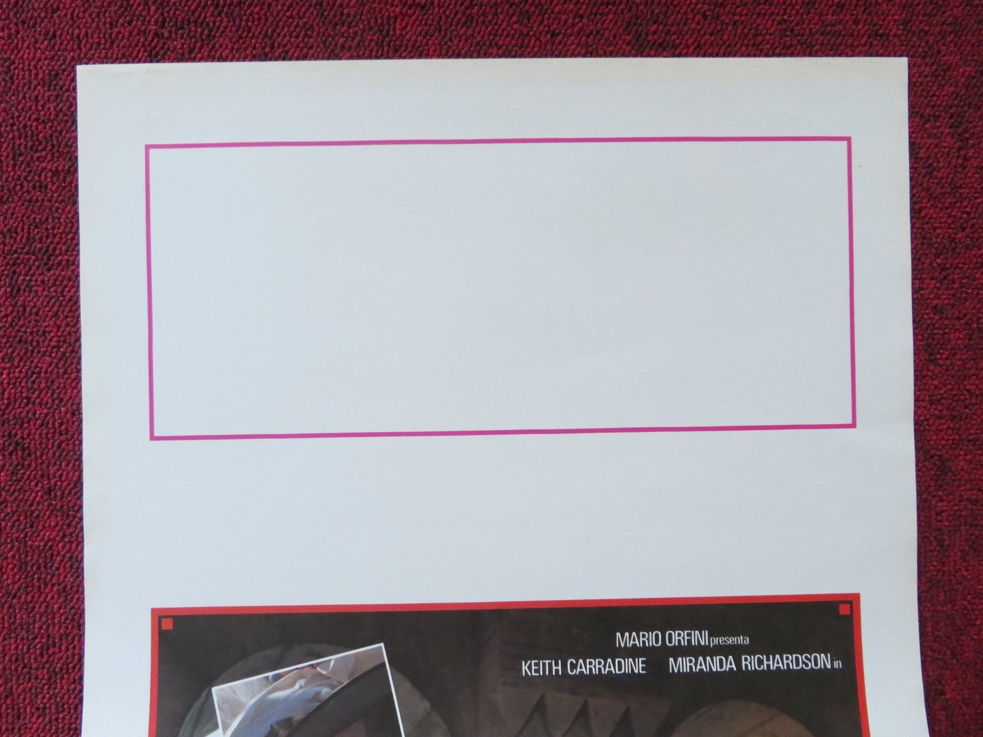 THE BATCHELOR ITALIAN LOCANDINA POSTER KEITH CARRADINE MIRANDA RICHARDSON 1990 Rendezvous Cinema Movie posters