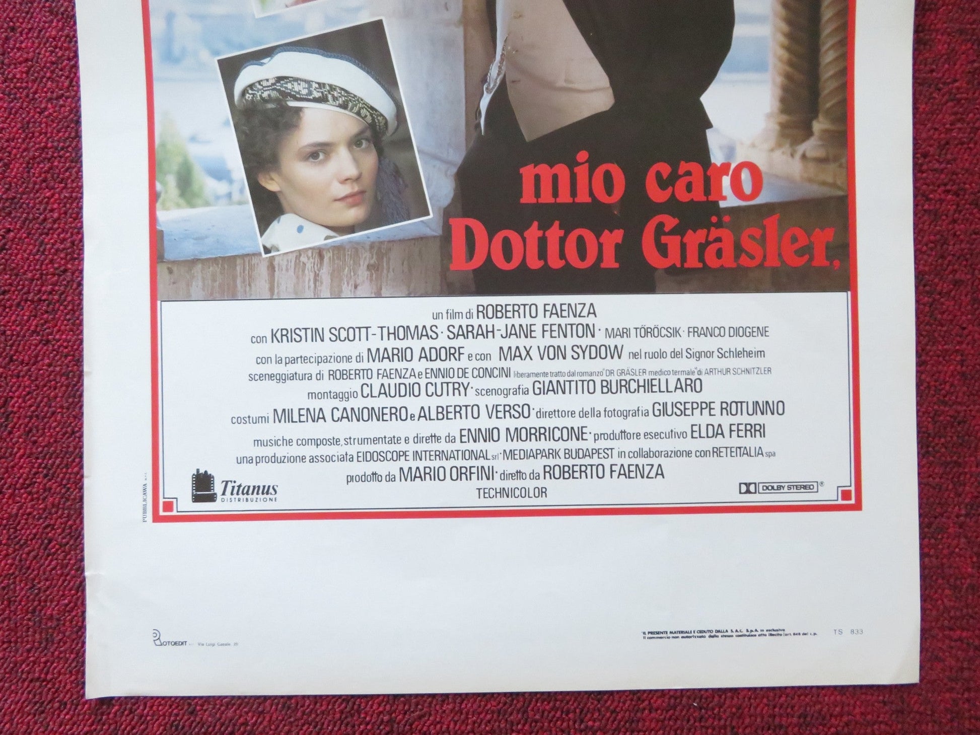 THE BATCHELOR ITALIAN LOCANDINA POSTER KEITH CARRADINE MIRANDA RICHARDSON 1990 Rendezvous Cinema Movie posters