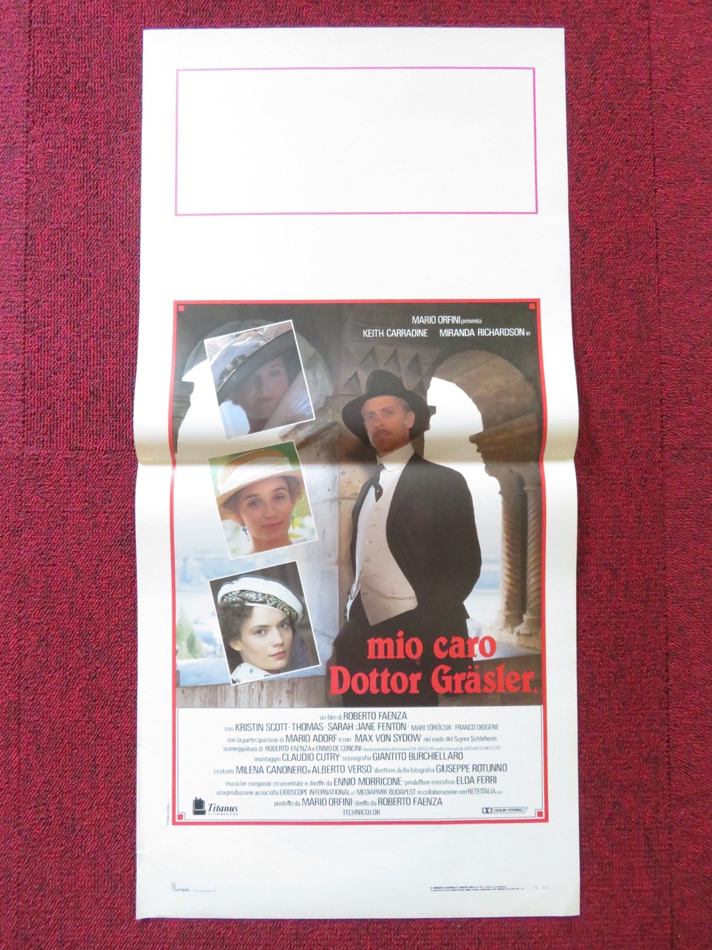 THE BATCHELOR ITALIAN LOCANDINA POSTER KEITH CARRADINE MIRANDA RICHARDSON 1990 Rendezvous Cinema Movie posters