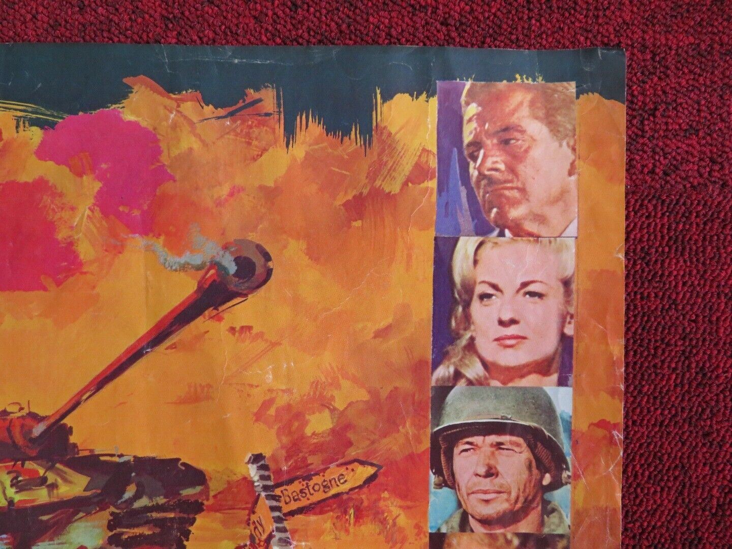 THE BATTLE OF THE BULGE BELGIUM POSTER HENRY FONDA ROBERT SHAW 1965 Movie posters