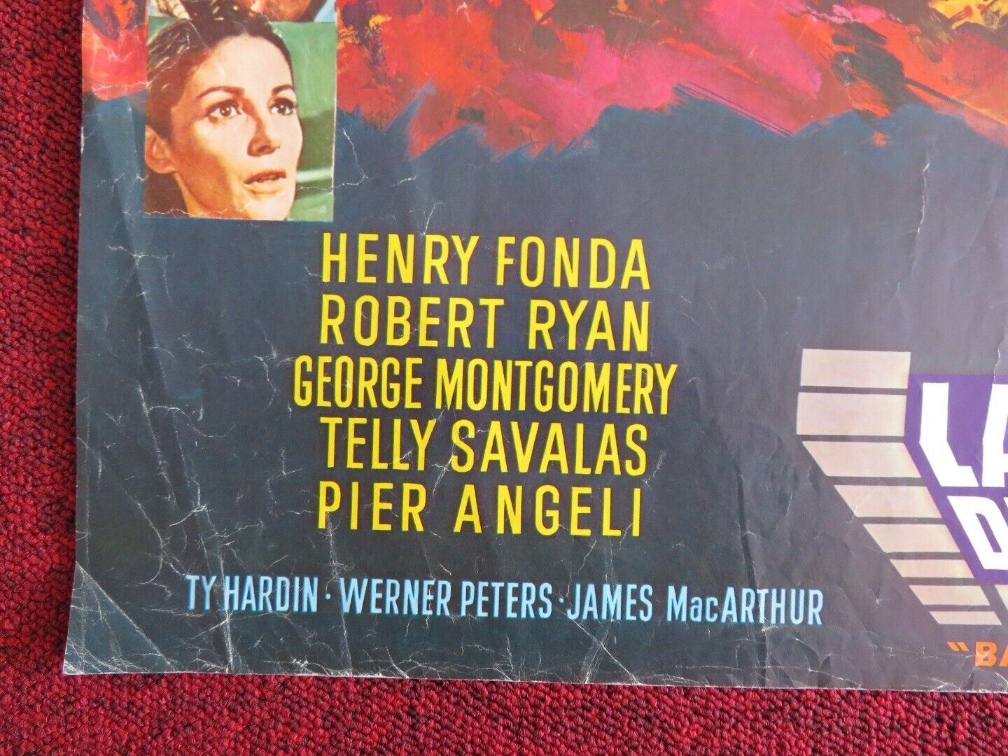 THE BATTLE OF THE BULGE BELGIUM POSTER HENRY FONDA ROBERT SHAW 1965 Movie posters