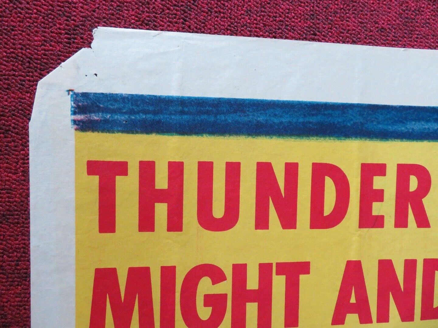 THE BEACHCOMBER FOLDED US ONE SHEET POSTER GLYNIS JOHNS ROBERT NEWTON 1955 Movie posters