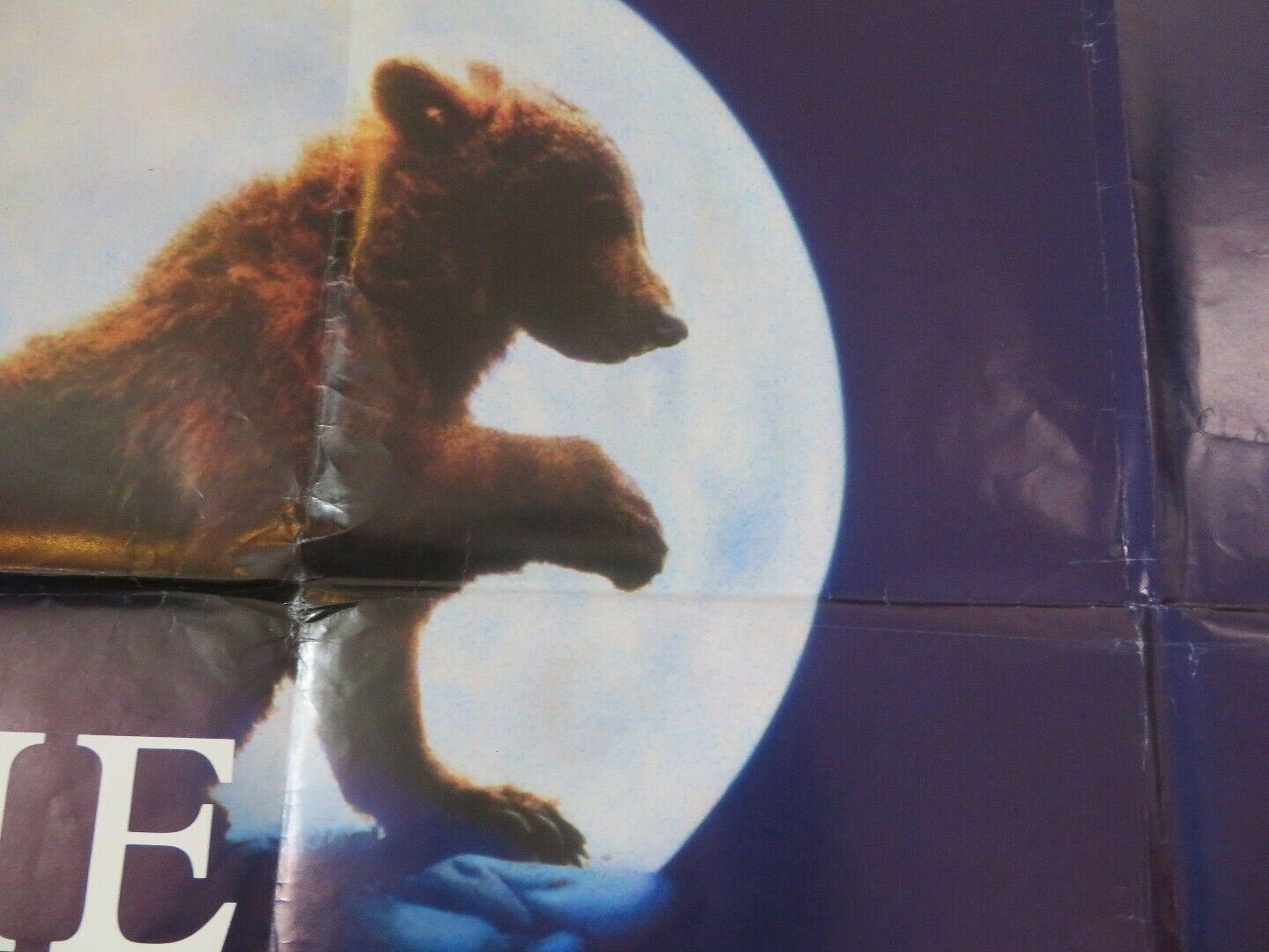 THE BEAR BRITISH QUAD (30"x40") POSTER JAMES OLIVER CURWOOD Movie posters