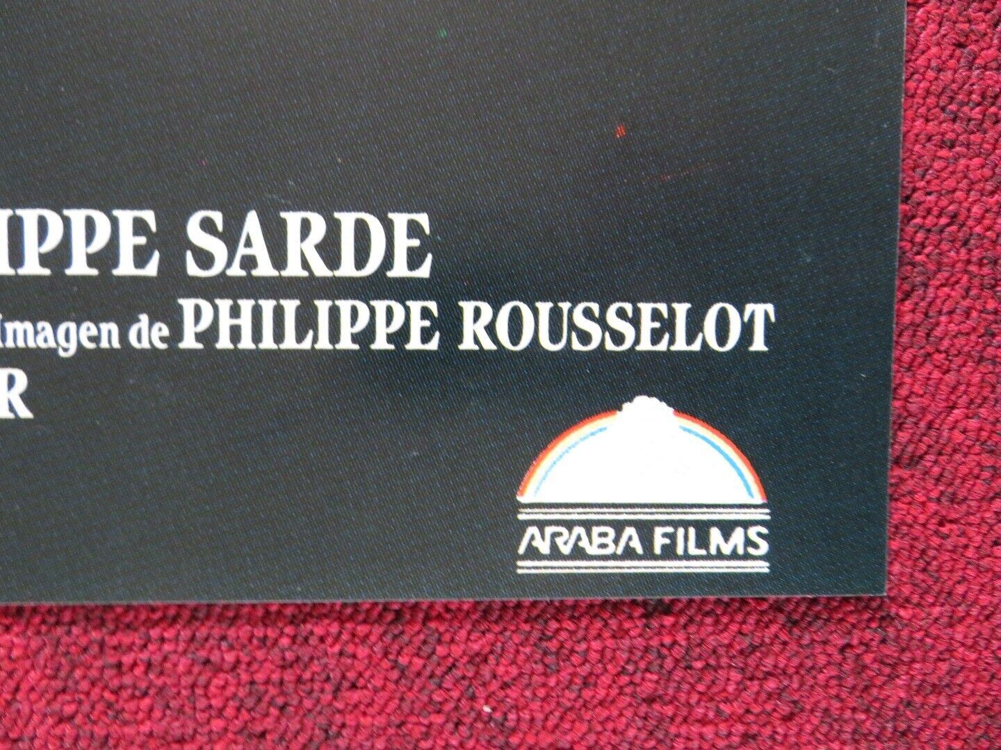 THE BEAR SPANISH ROLLED POSTER JACK WALLACE TCHECKY KARYO 1988 Movie posters