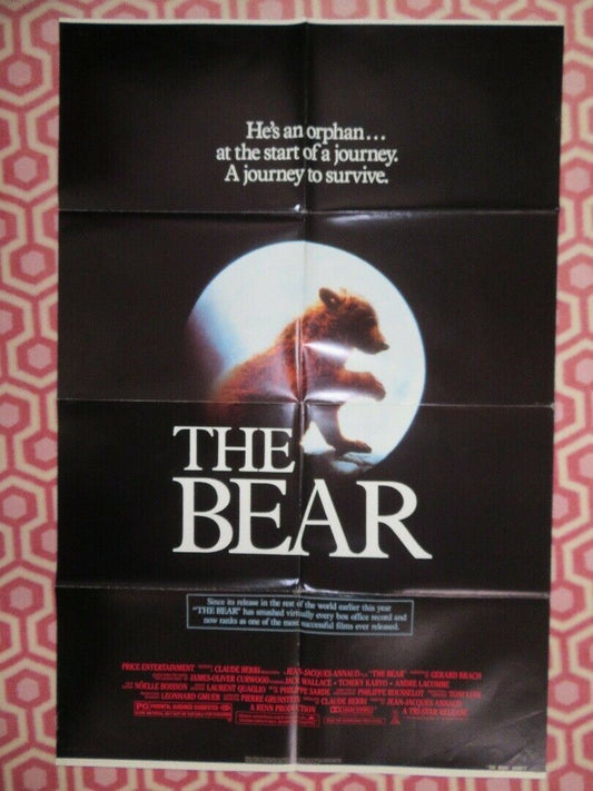 THE BEAR US ONE SHEET POSTER JACK WALLACE 1988 Movie posters