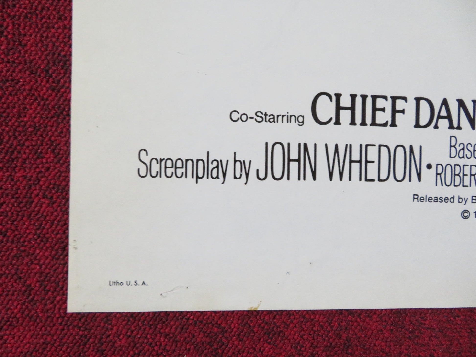 THE BEARS AND I FOLDED US ONE SHEET POSTER PATRICK WAYNE CHIEF DAN GEORGE 1974 Rendezvous Cinema Movie posters