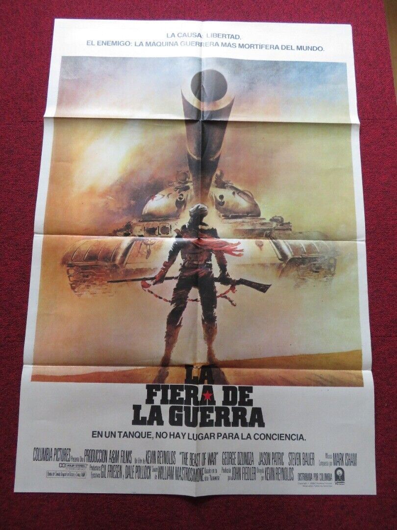 THE BEAST OF WAR FOLDED ARGENTINA ONE SHEET POSTER GEORGE DZUNDZA JASON  PATRICK, image size:810x1080