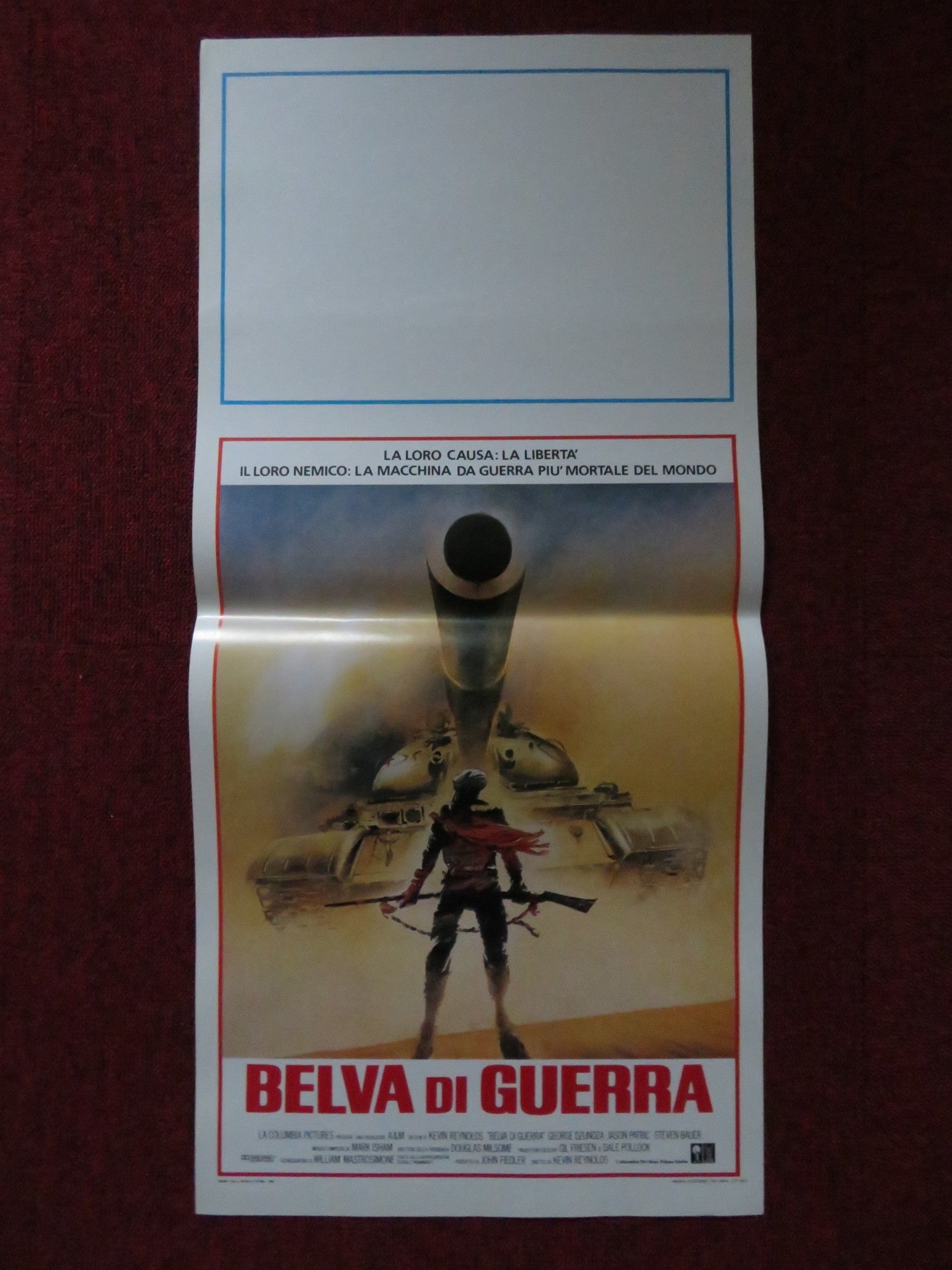 THE BEAST OF WAR ITALIAN LOCANDINA POSTER GEORGE DZUNDZA JASON PATRICK 1988 Rendezvous Cinema Movie posters