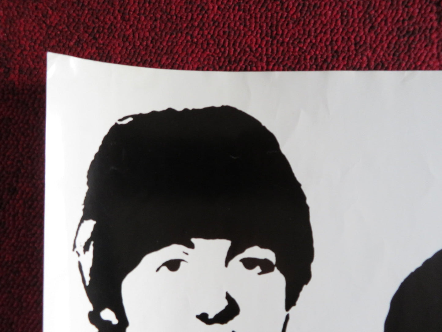 THE BEATLES 25TH ANNIVERSARY OF RECORD DEBUT POSTER LENNON MCCARTNEY 1987 Rendezvous Cinema Movie posters