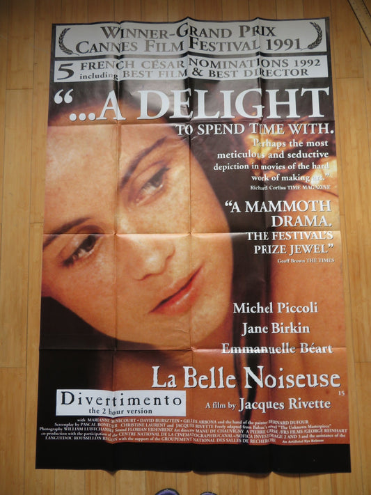 THE BEAUTIFUL TROUBLEMAKER / LA BELLE NOISEUSE UK 4 SHEET POSTER M.PICCOLI 1991 Rendezvous Cinema Movie posters