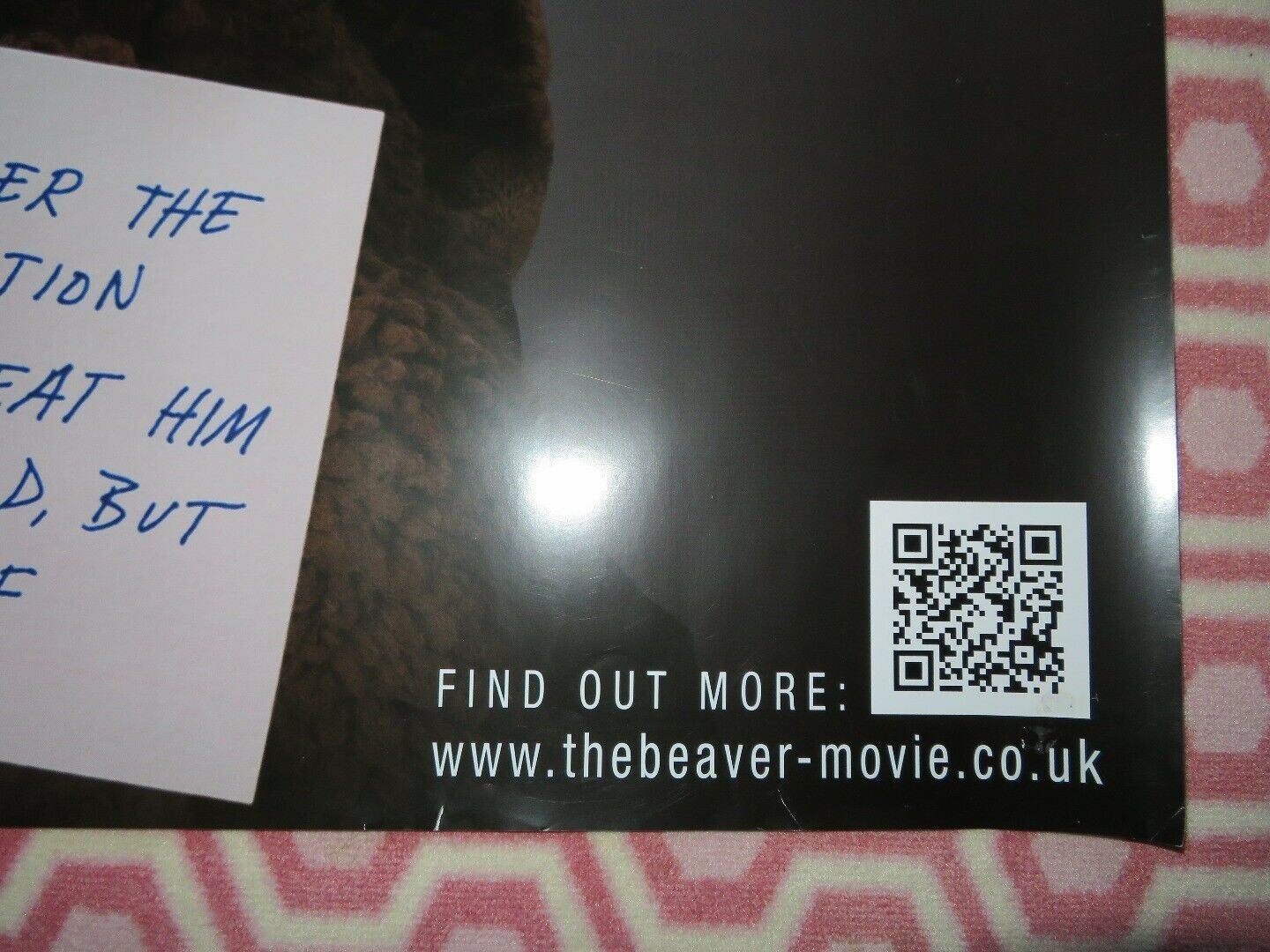 THE BEAVER QUAD (30"x 40") ROLLED POSTER MEL GIBSON JODIE FOSTER 2011 Movie posters