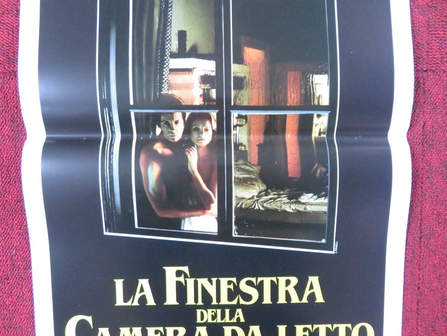 THE BEDROOM WINDOW ITALIAN LOCANDINA POSTER STEVE GUTTENBERG 1987 Rendezvous Cinema Movie posters