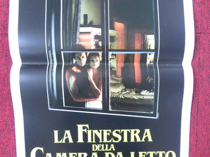 THE BEDROOM WINDOW ITALIAN LOCANDINA POSTER STEVE GUTTENBERG 1987 Rendezvous Cinema Movie posters