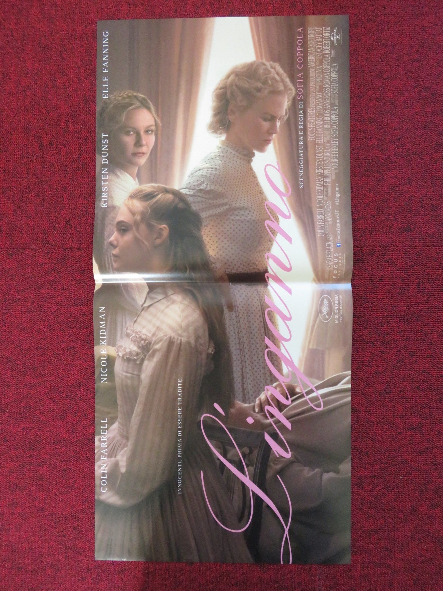 THE BEGUILED ITALIAN LOCANDINA POSTER COLIN FARRELL NICOLE KIDMAN 2017 Rendezvous Cinema Movie posters