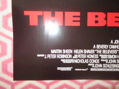 THE BELIEVERS FOLDED US ONE SHEET POSTER MARTIN SHEEN HELEN SHAVER 1987 Movie posters