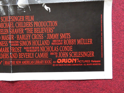 THE BELIEVERS FOLDED US ONE SHEET POSTER MARTIN SHEEN HELEN SHAVER 1987 Movie posters