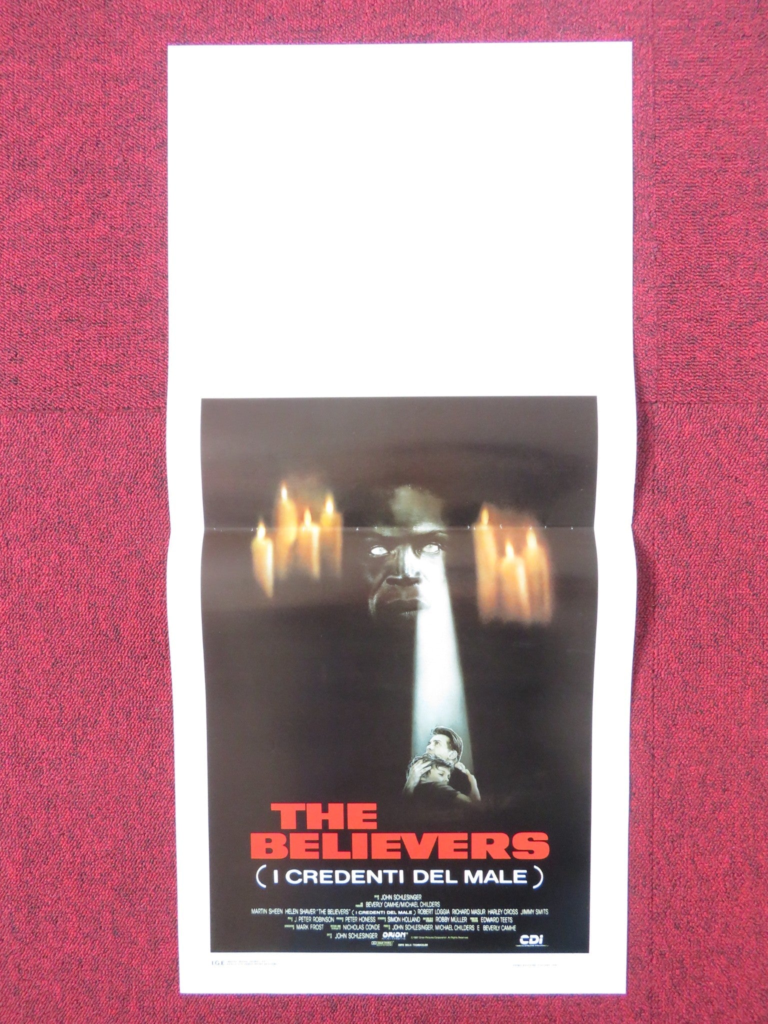 THE BELIEVERS ITALIAN LOCANDINA POSTER MARTIN SHEEN HELEN SHAVER 1987 Rendezvous Cinema Movie posters