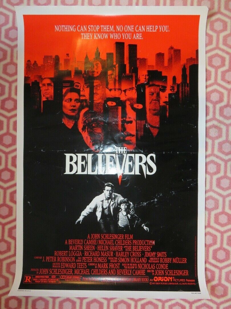 THE BELIEVERS US ONE SHEET ROLLED POSTER MARTIN SHEEN HELEN SHAVER Movie posters