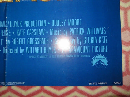 THE BEST DEFENSE FOLDED US ONE SHEET POSTER DUDLEY MOORE 1984 Movie posters