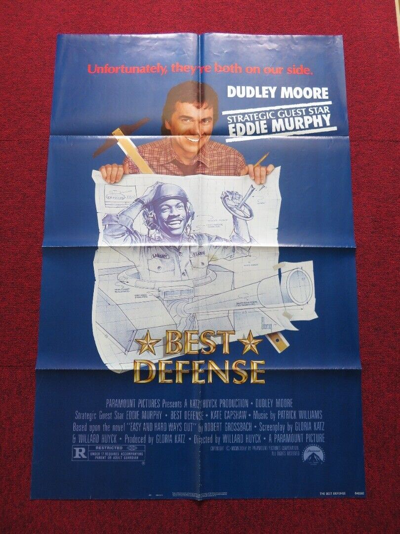 THE BEST DEFENSE FOLDED US ONE SHEET POSTER DUDLEY MOORE EDDIE MURPHY 1984 Movie posters