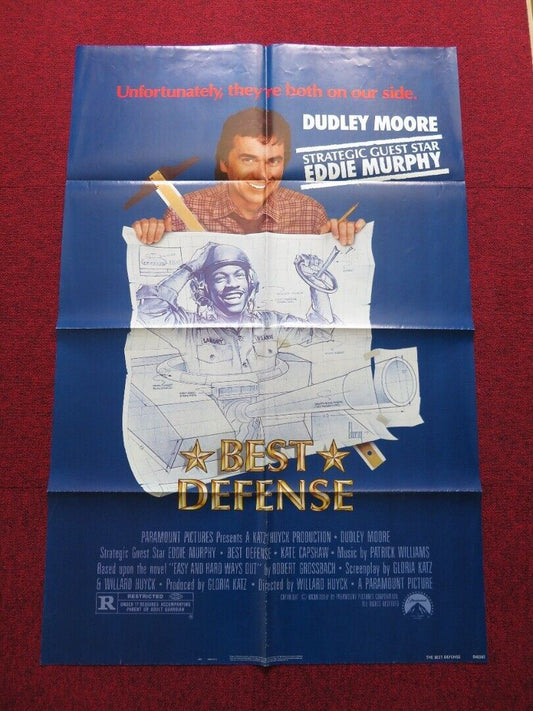 THE BEST DEFENSE FOLDED US ONE SHEET POSTER DUDLEY MOORE EDDIE MURPHY 1984 Movie posters