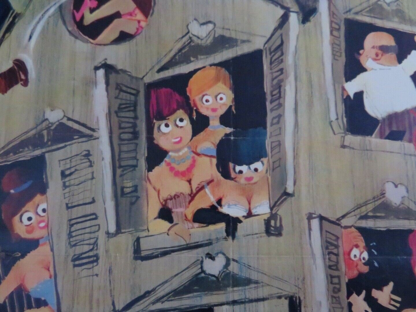 THE BEST HOUSE IN LONDON / LE CLUB DES LIBERTINS BELGIUM (23"x 15") POSTER 1969 - Rendezvous Cinema