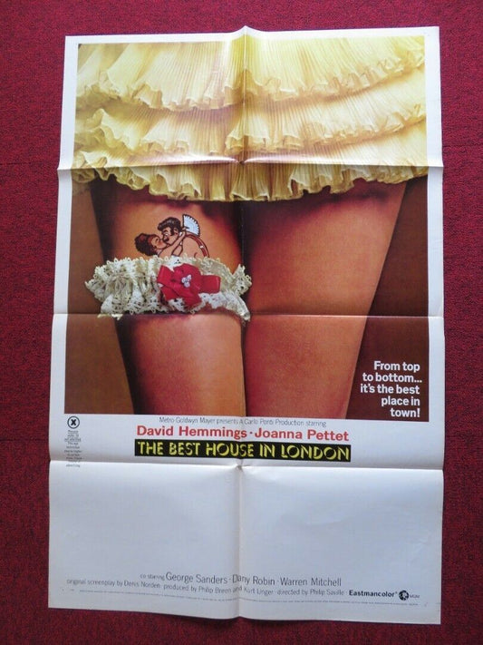 THE BEST HOUSE IN LONDON US ONE SHEET POSTER DAVID HEMMINGS JOANNA PETTET 1969 Movie posters