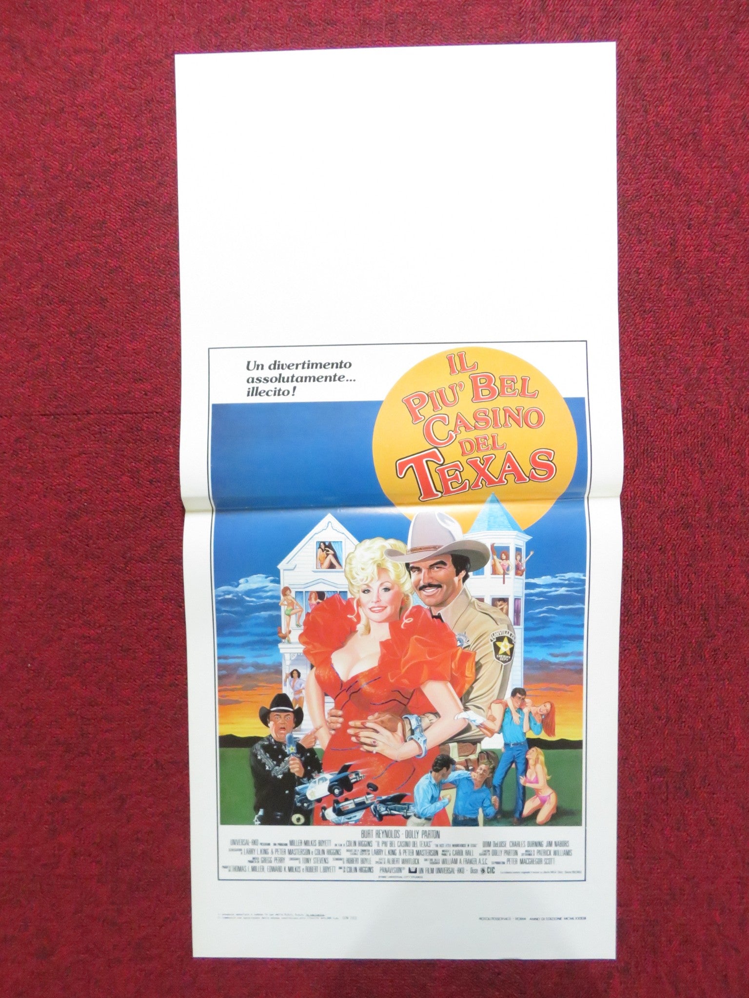 THE BEST LITTLE WHOREHOUSE IN TEXAS ITALIAN LOCANDINA POSTER DOLLY PARTON 1983 Rendezvous Cinema Movie posters