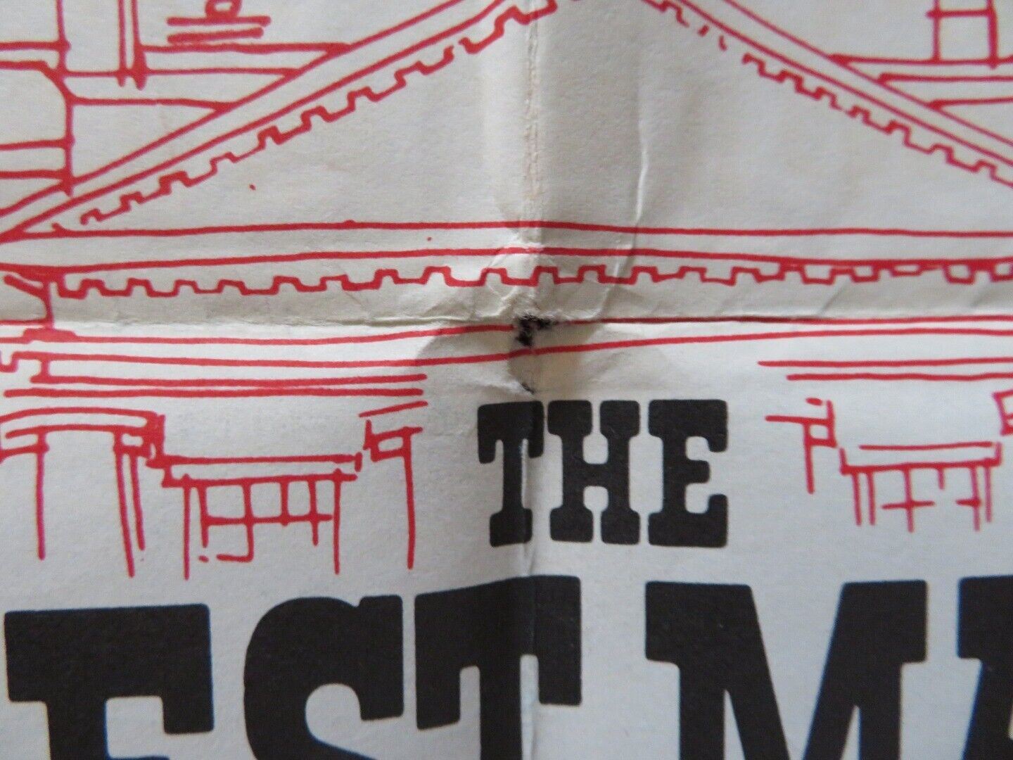 THE BEST MAN FOLDED US ONE SHEET POSTER HENRY FONDA CLIFF ROBERTSON 1964 - Rendezvous Cinema
