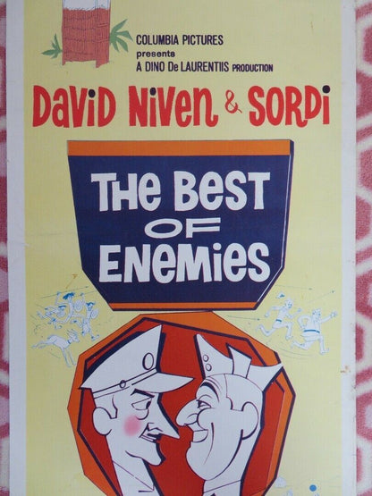 THE BEST OF ENEMIES US INSERT (14"x 36") POSTER DAVID NIVEN SORDI 1962 - Rendezvous Cinema