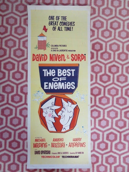 THE BEST OF ENEMIES US INSERT (14"x 36") POSTER DAVID NIVEN SORDI 1962 - Rendezvous Cinema