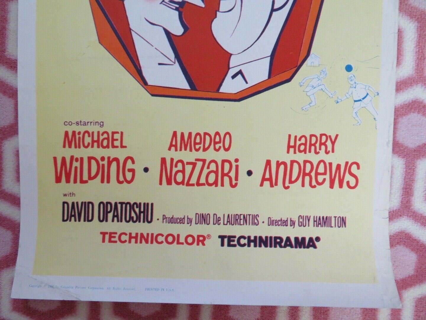 THE BEST OF ENEMIES US INSERT (14"x 36") POSTER DAVID NIVEN SORDI 1962 - Rendezvous Cinema