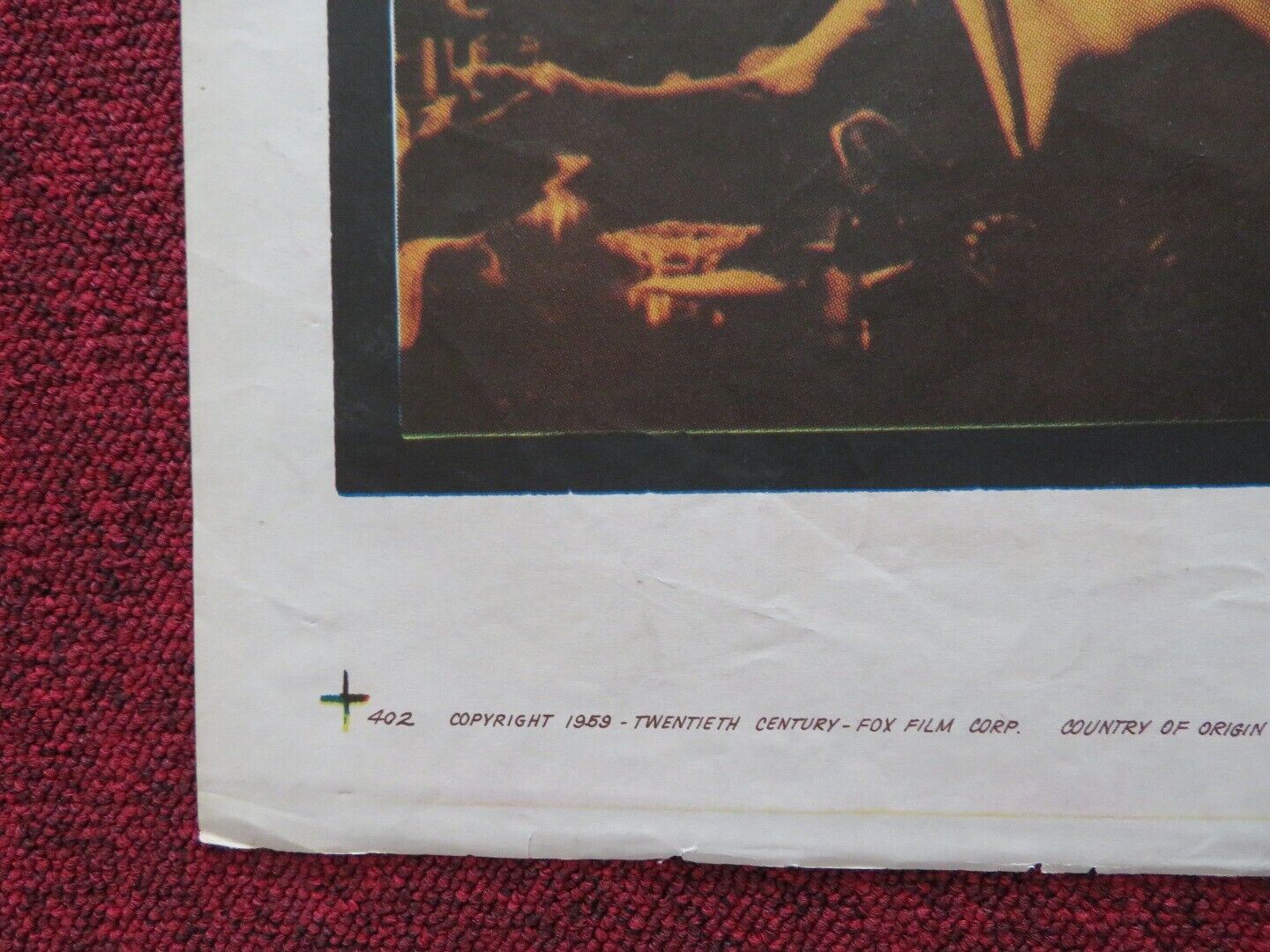 THE BEST OF EVERYTHING FOLDED US ONE SHEET POSTER HOPE LANGE STEPHEN BOYD 1959 Movie posters