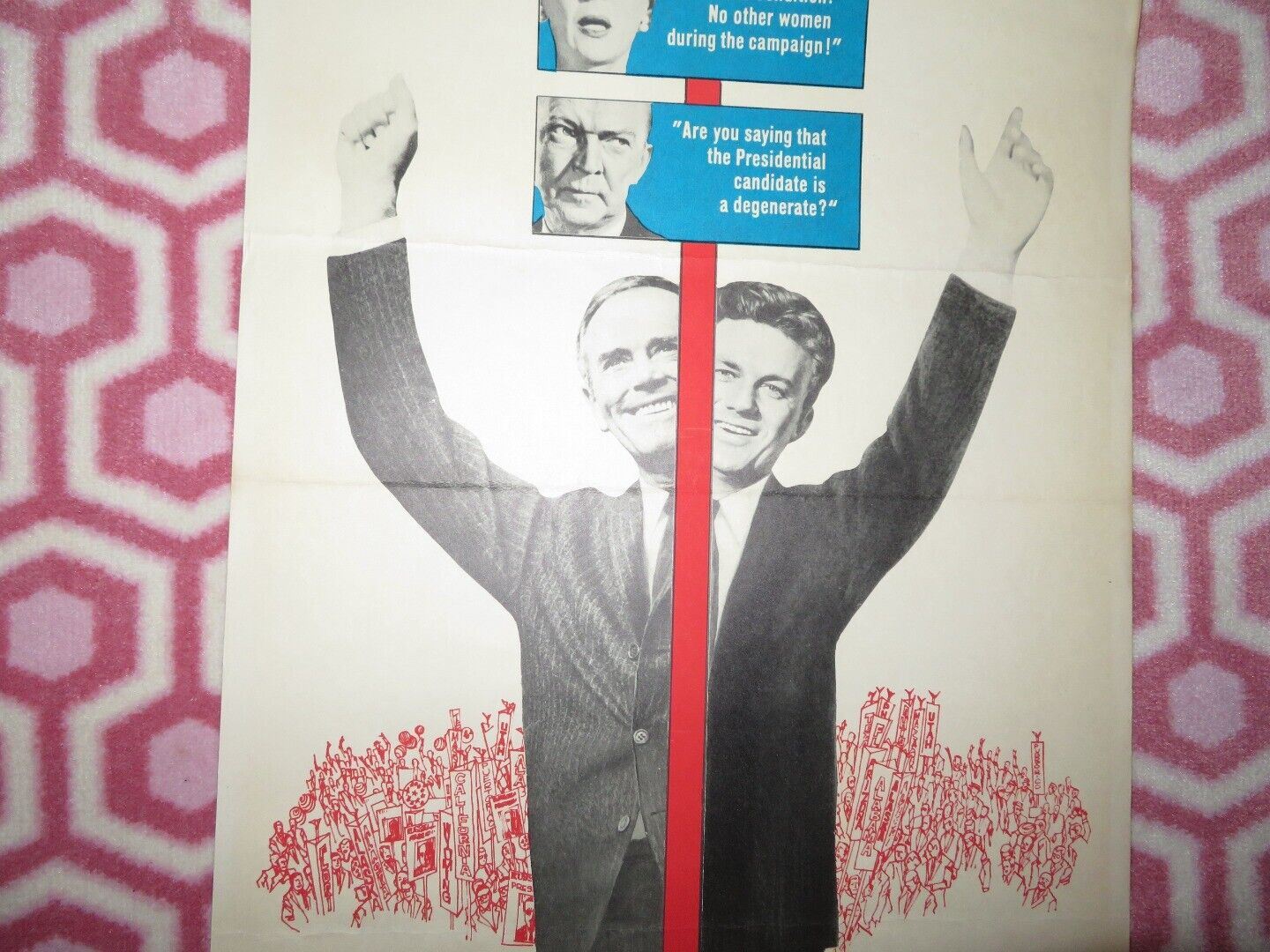 THE BESTMAN US INSERT (14"x 36") POSTER HENRY FONDA EDIE ADAMS 1964 Movie posters