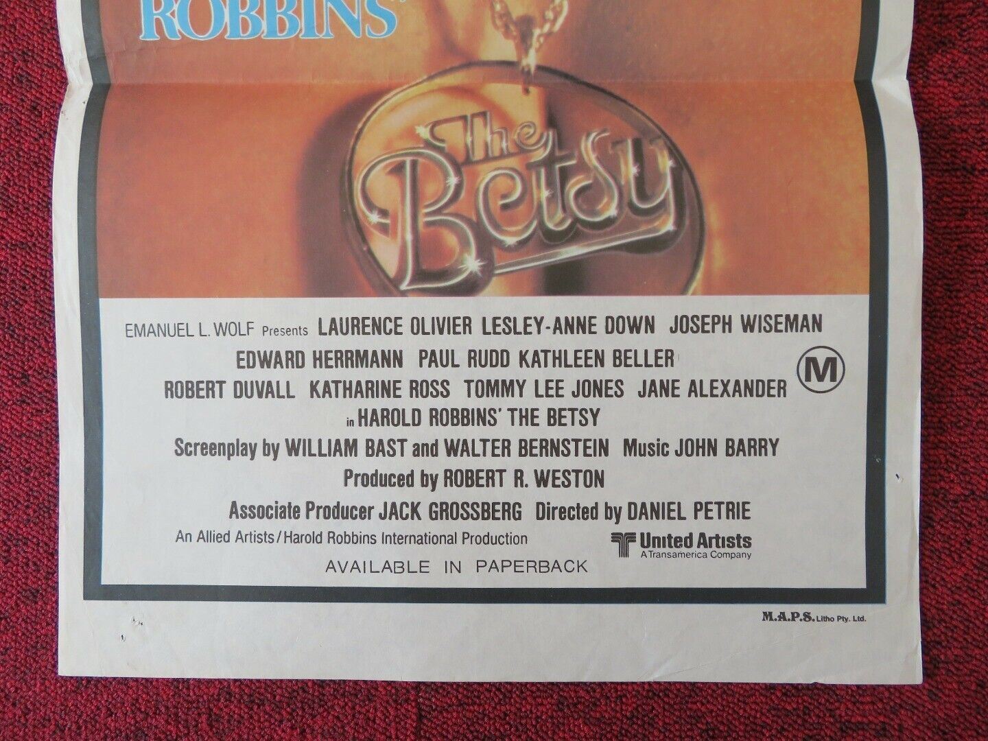 THE BETSY FOLDED AUSTRALIAN DAYBILL POSTER LAURENCE OLIVIER 1978 ROBERT DUVALL Movie posters